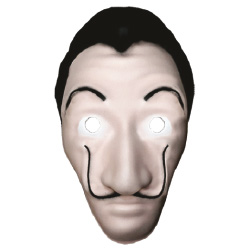 Máscara de goma EVA Dalí