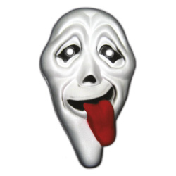 Máscara de goma EVA Scream con lengua