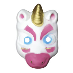 Máscara de goma EVA Unicornio rosa