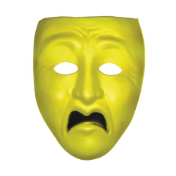 Máscara de goma EVA Teatro tragedia